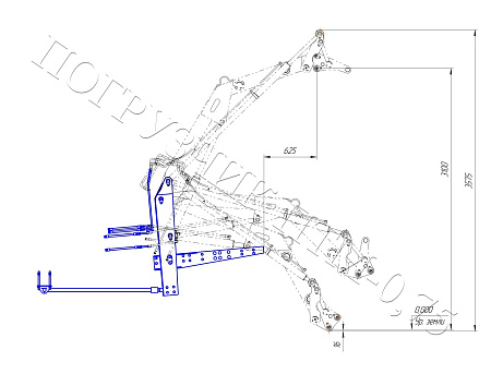 Погрузчик ПТМ-0.75 на МТЗ 82.1 и аналоги